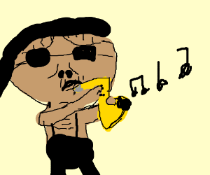 bad sax drawing